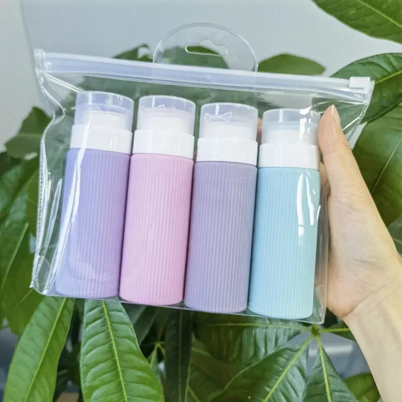 Set de Botellas de Silicona para Viaje 100ML