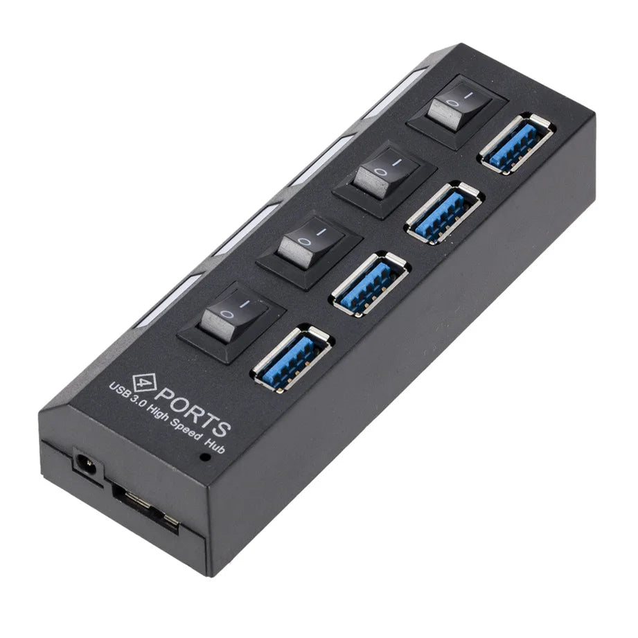 Mini Hub USB 3.0 de 4 Puertos, Alta Velocidad 5Gbps
