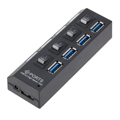 Mini Hub USB 3.0 de 4 Puertos, Alta Velocidad 5Gbps