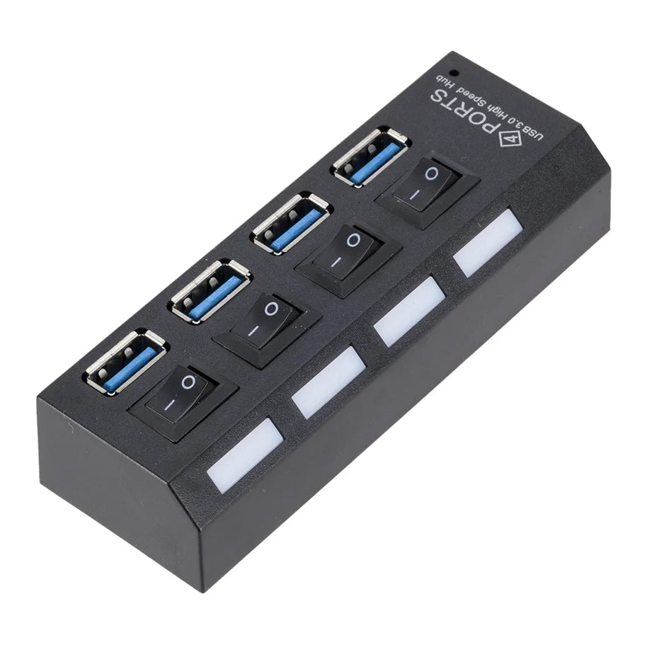 Mini Hub USB 3.0 de 4 Puertos, Alta Velocidad 5Gbps
