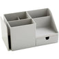 Large Capacity Desk Pen Holder With Drawer and Bookshelf. Pencil Storage Box Desktop Organizer School Office Stationery
