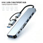 USB C Hub 8-in-1, HDMI 4K, RJ45, SD/TF Card Reader, PD Fast Charge