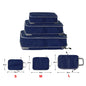 Foldable Compressible Packing Cubes, Waterproof Travel Storage Bag, Nylon Suitcase, Portable with Handbag, Luggage Organizer
