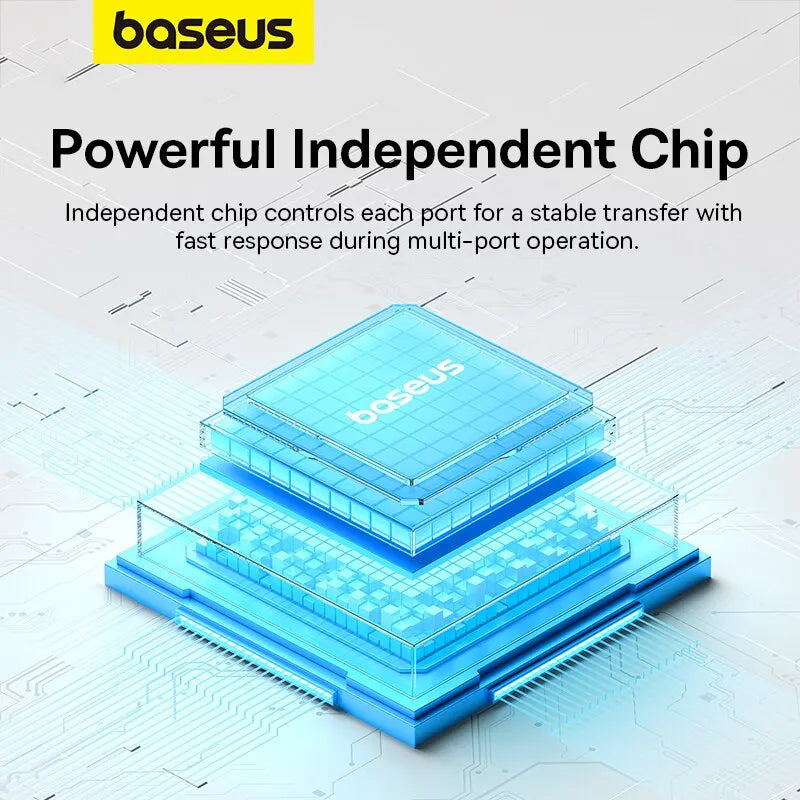 Hub USB Baseus 4 Puertos USB 3.0 para Laptop