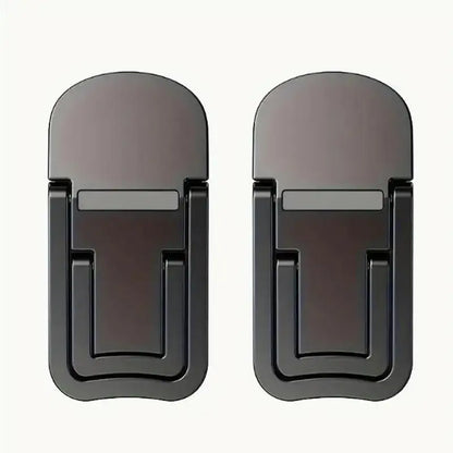 2PCS Mini Foldable Laptop Stand Portable Computer Keyboard Riser with 2 Adjustable Angles Self-Adhesive Invisible Notebook Stand