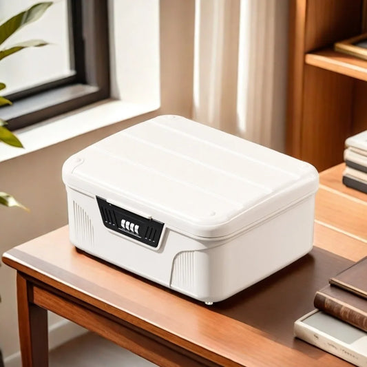 Portable Security Storage Box for Cash, Documents and Jewelry
