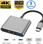 Hub USB-C 3 en 1 con PD 100W, HDMI 4K y USB 3.0