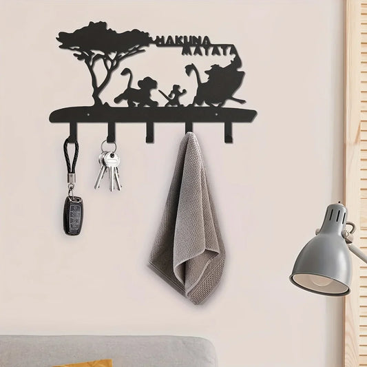 Porta Llaves de Pared con 5 Ganchos