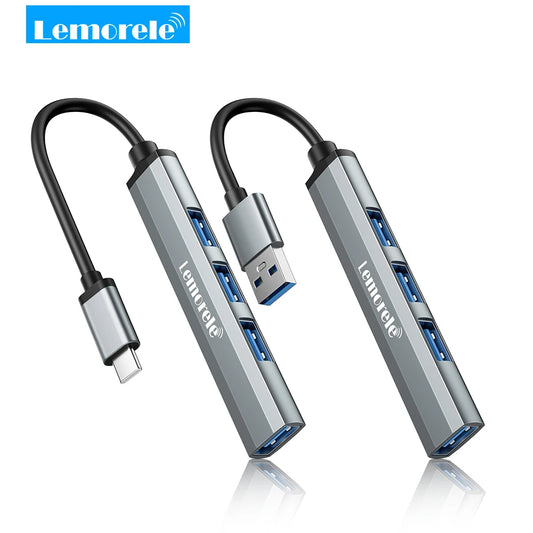 Lemorele USB Type-C Hub OTG 4-Port for Laptop
