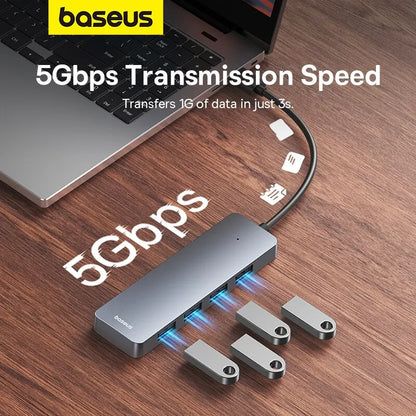 Hub USB Baseus 4 Puertos USB 3.0 para Laptop