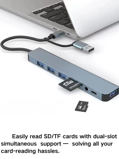 Hub USB-C 3 en 1 con PD 100W, HDMI 4K y USB 3.0