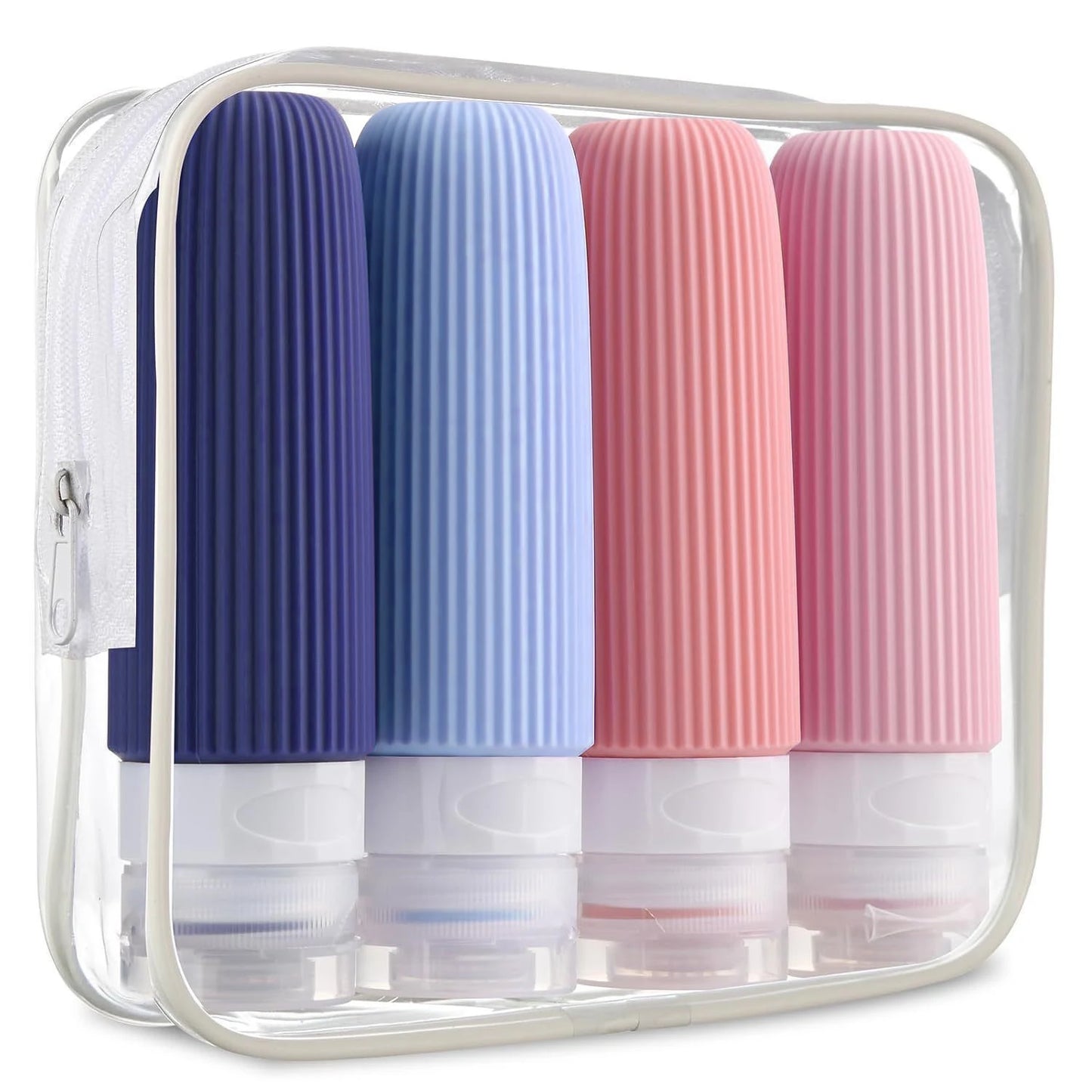 Set de Botellas de Silicona para Viaje 90ML