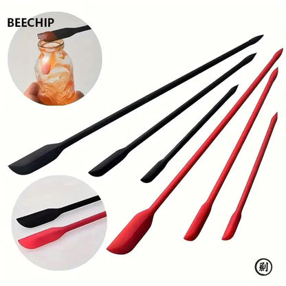 3-Piece Mini Silicone Spatula Set - Heat Resistant, Multiple Sizes for Jar, Bottles and Kitchen