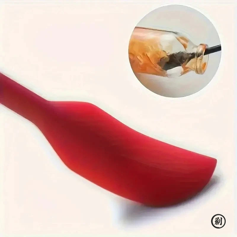 3-Piece Mini Silicone Spatula Set - Heat Resistant, Multiple Sizes for Jar, Bottles and Kitchen