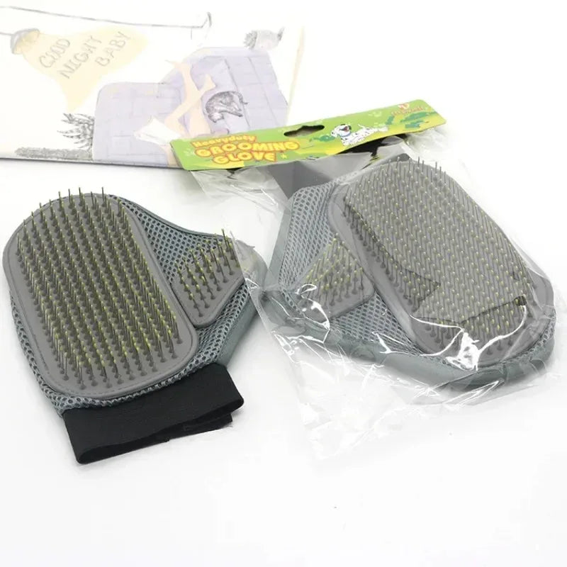 Pet Grooming Glove Hair Removal Gloves Cat Dog Fur Hair Deshedding Gentle Efficient Dog Combs Pet Bathing Massage Products