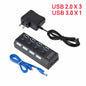 Mini Hub USB 3.0 de 4 Puertos, Alta Velocidad 5Gbps