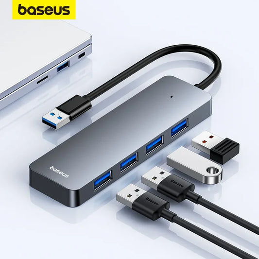 Hub USB Baseus 4 Puertos USB 3.0 para Laptop