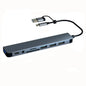 Hub USB 8 en 2 con Lector de Tarjetas y Puerto USB-C