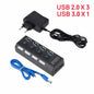 Mini Hub USB 3.0 de 4 Puertos, Alta Velocidad 5Gbps