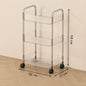 Mobile Shelf with Wheel Multi-Layers Storage Rack Home Trolley for Snacks Cosmetic Sundries Organizer 2/3/4 Tiers Rolling Cart