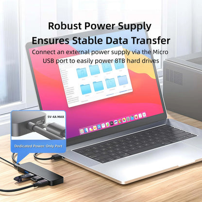 Hub USB 3.0 de 4 Puertos, Cable Largo de 120cm