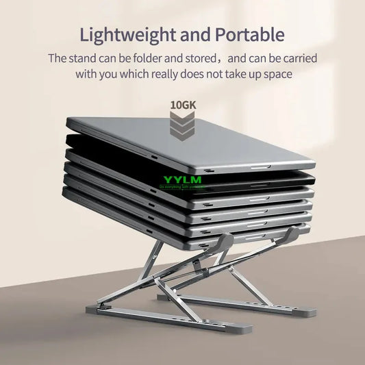 High-Efficiency Aluminum Alloy Laptop Stand, Adjustable Heat Sink